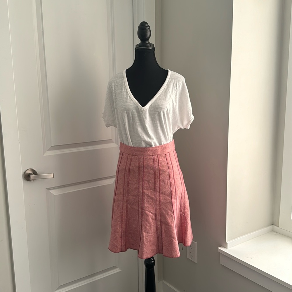 CLUB MONACO Rose Wool Pencil Skirt